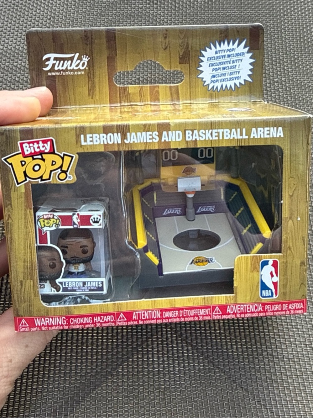 Funko Bitty Pop! LeBron James and Basketball Arena Item 93639 Los Angeles Lakers